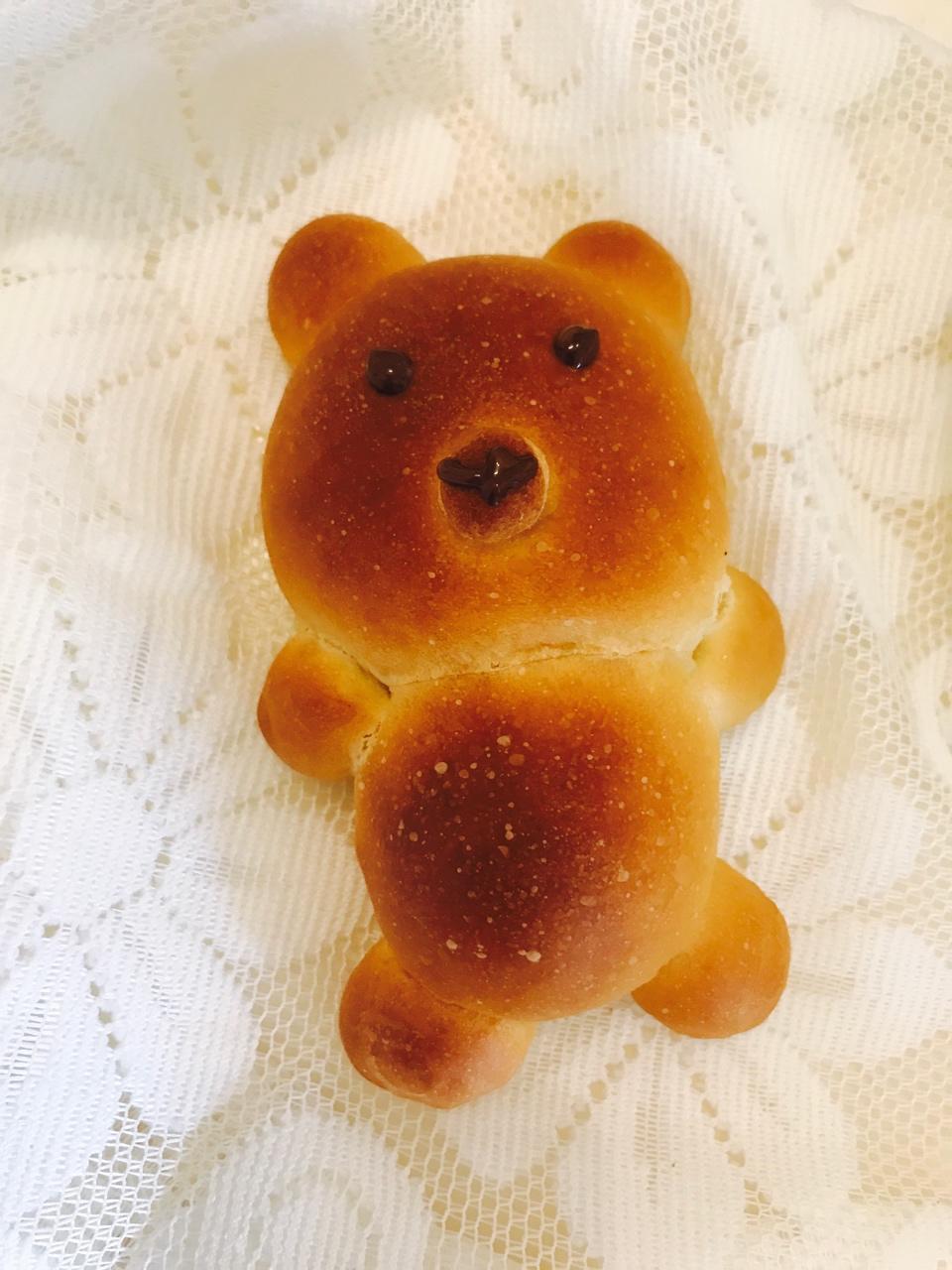 鲤鱼无梦做的可爱小熊面包