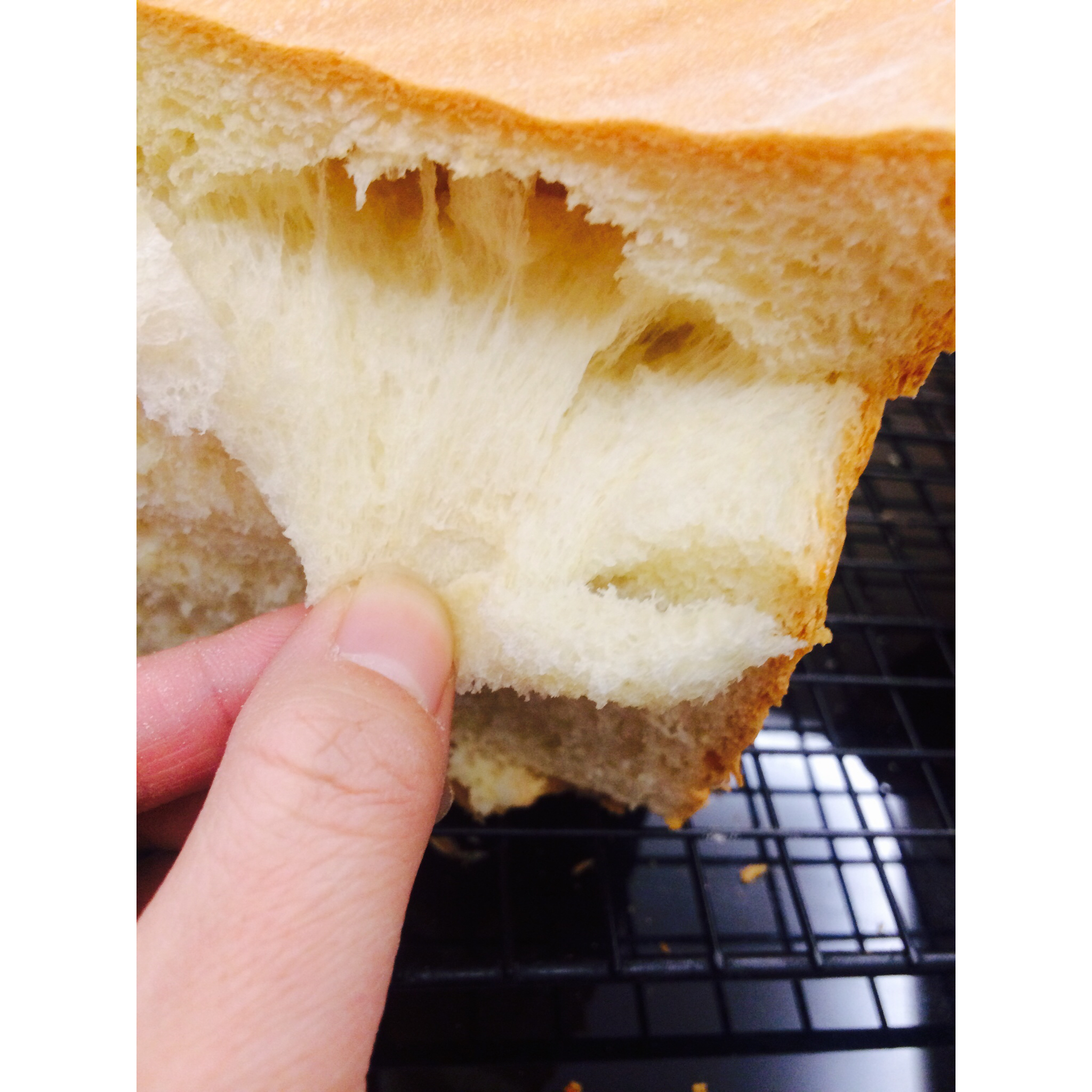 夺命软吐司(๑´ڡ`๑)超软拉丝极速方便的一次发酵吐司