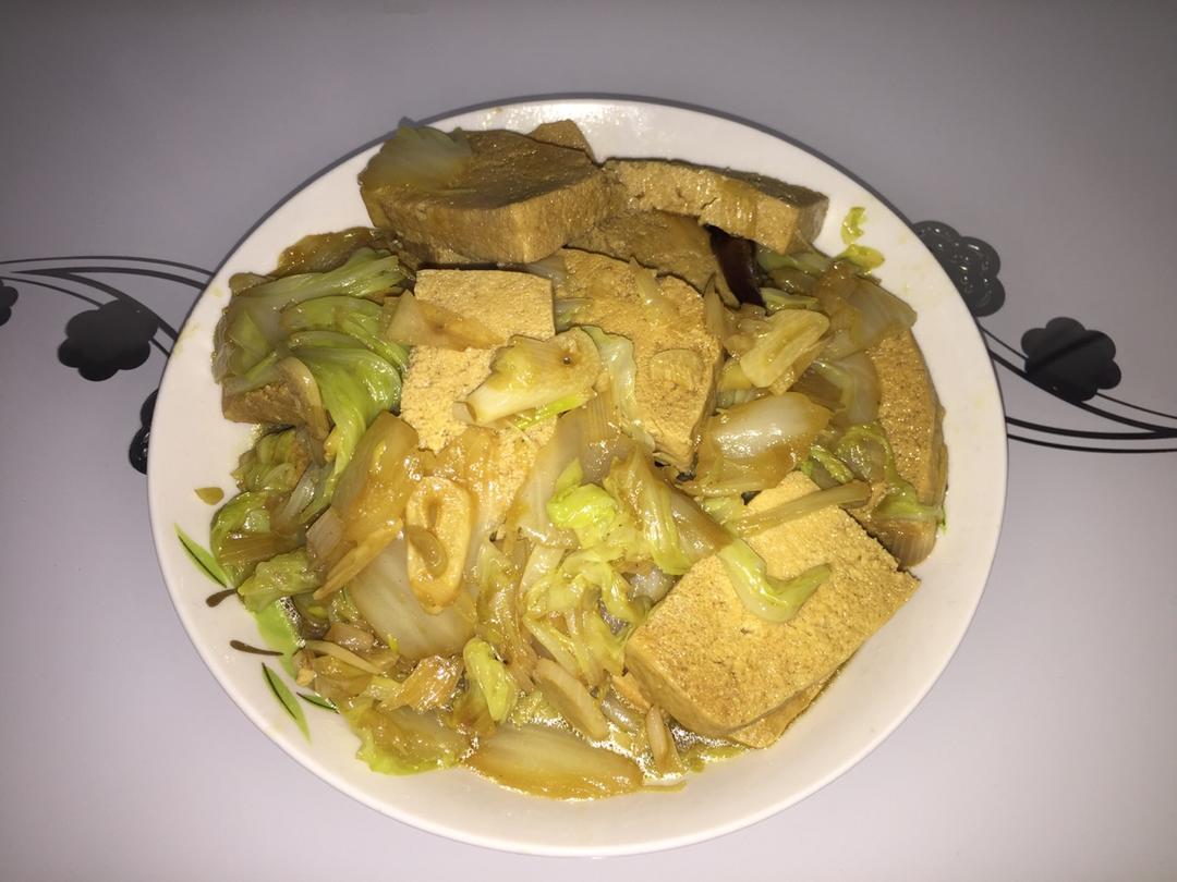 白菜炖冻豆腐