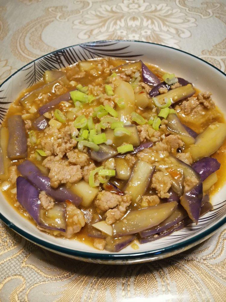 红烧肉沫茄子