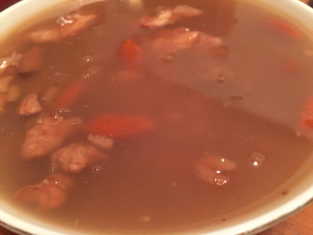 阴米红枣枸杞核桃粥