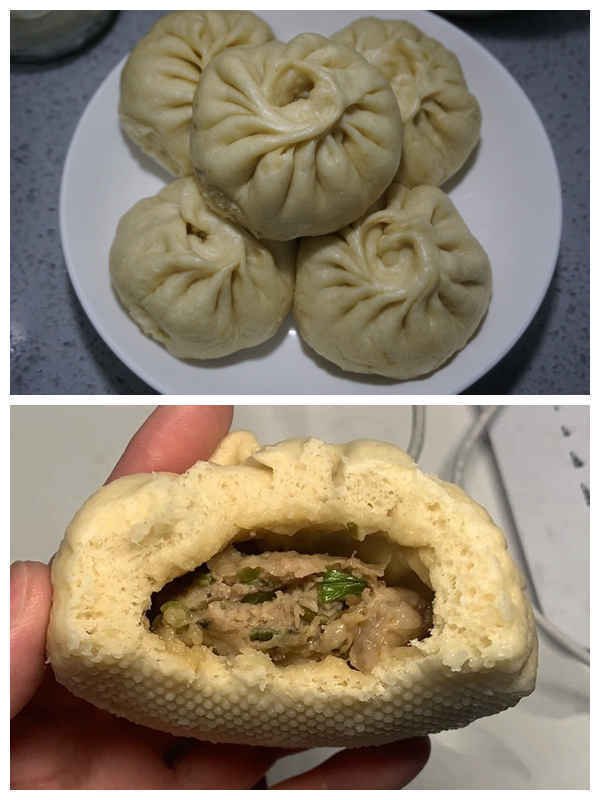 大葱肉馅包子