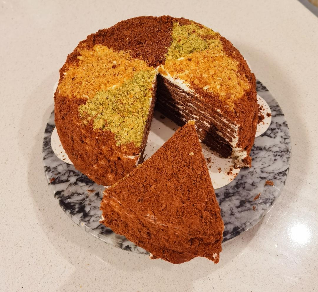 俄罗斯蜂蜜千层提拉米苏（巧克力味）