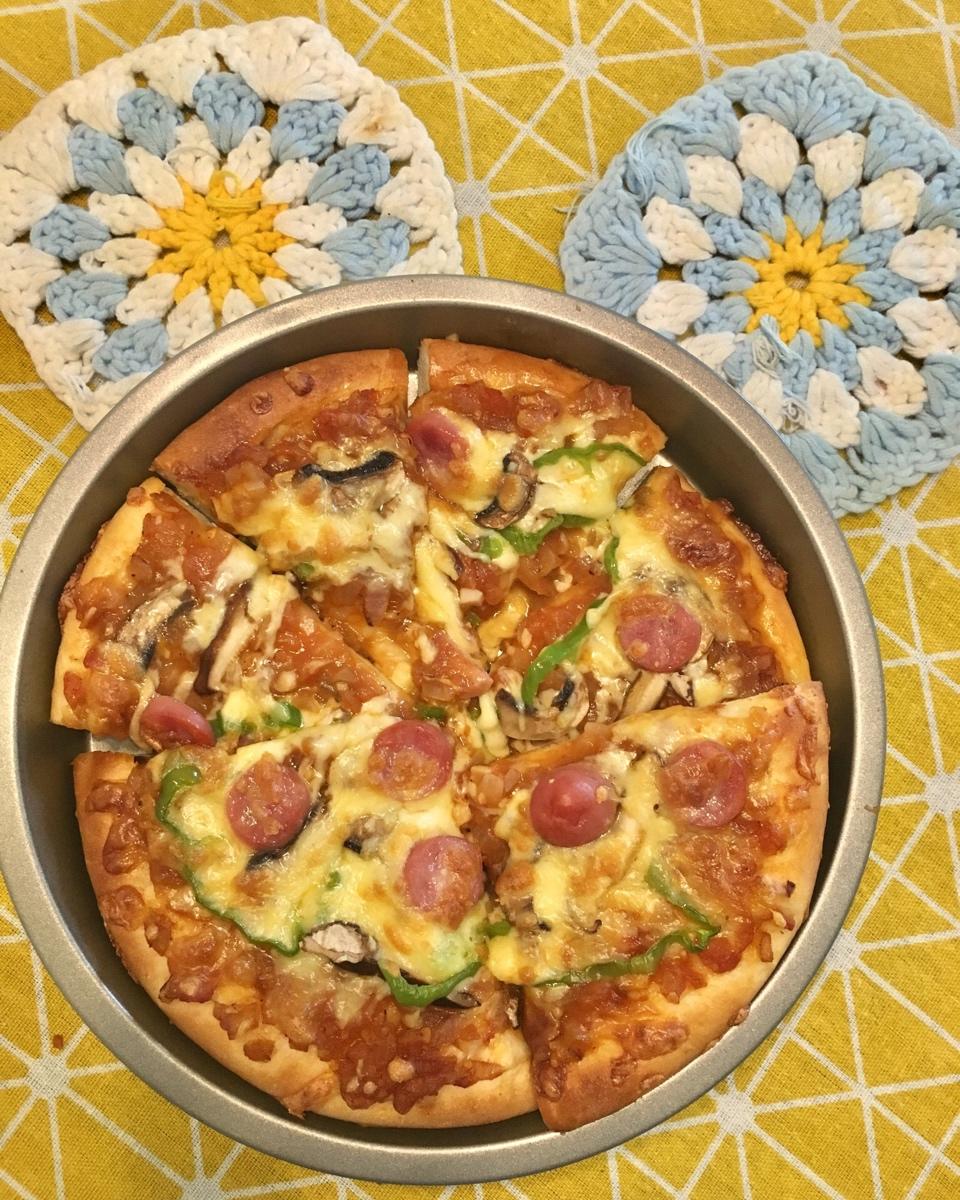 蒜肠九寸披萨（辣味）