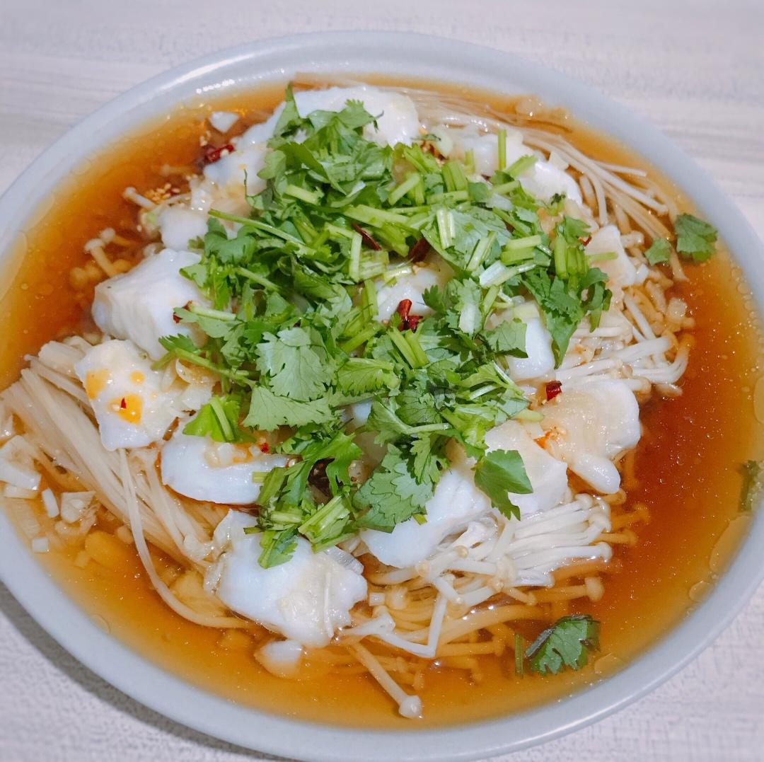 🔥好吃不胖❗️蒜蓉金针菇蒸巴沙鱼❗️