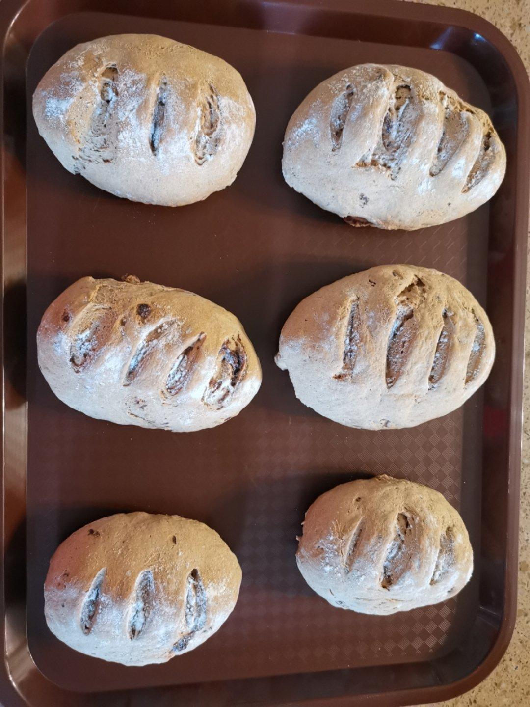 无油无糖全麦果干面包