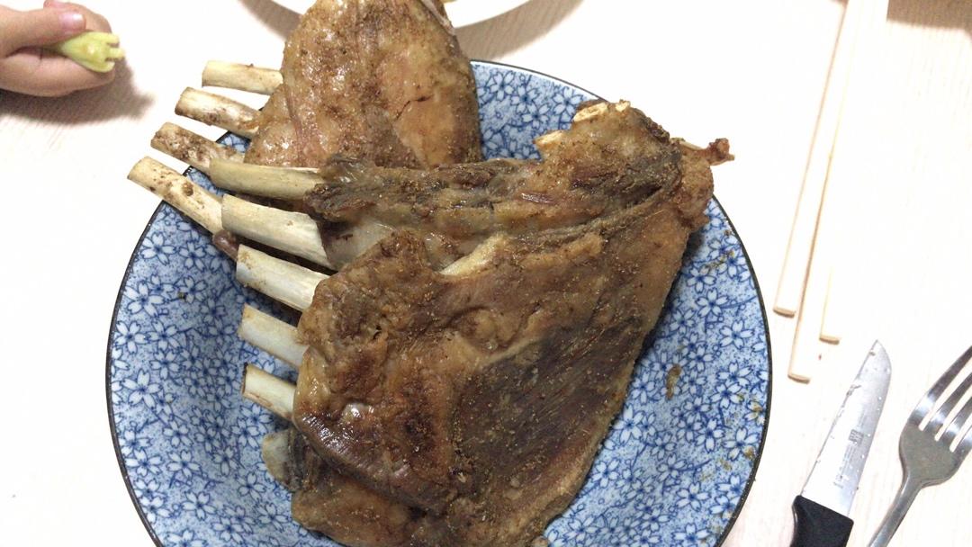 地道蒙餐：烤羊排(家用烤箱版)