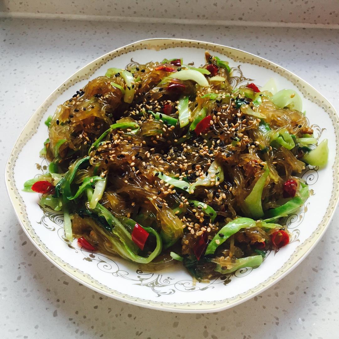 韩式粉丝炒杂菜 Korean Style Glass Noodles with Vegetables