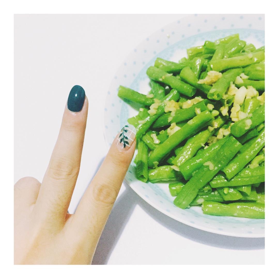 健康少油蒜泥拌长豆（豇豆）