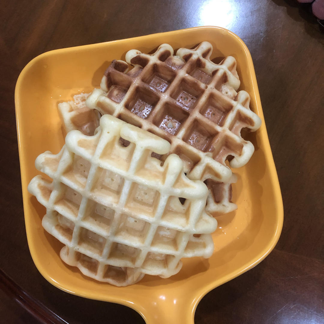 华夫饼 发酵版 不用手揉 搅一搅就ok 无泡打粉