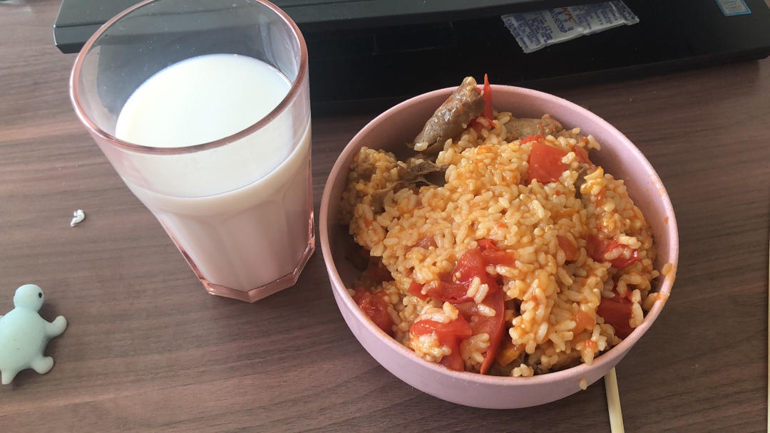 超浓郁番茄肥牛烩饭‼️剩饭这样做～秒空盘