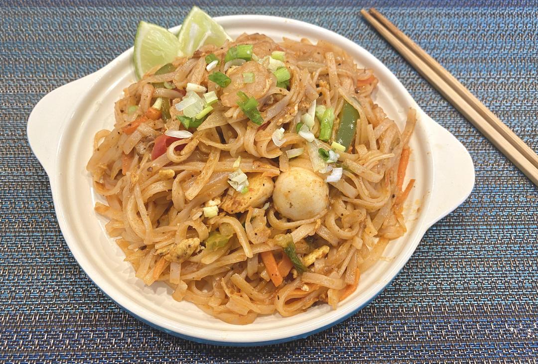 泰式虾仁蔬菜炒面（ Shrimp & Veg Pad  Thai）的做法