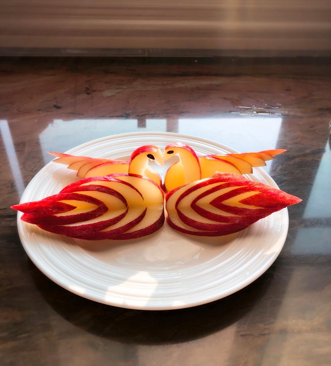 tinatao做的苹果天鹅