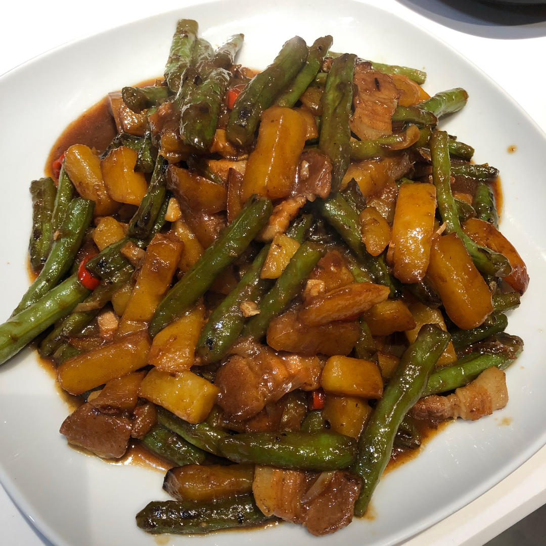 干煸豆角土豆