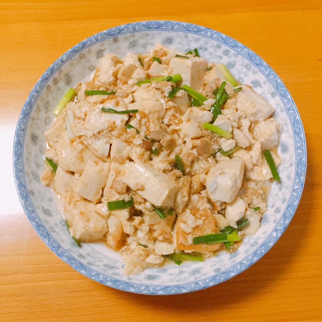 虾皮肉末焖豆腐