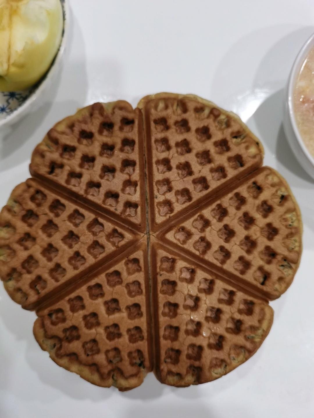 可可糯米华夫饼