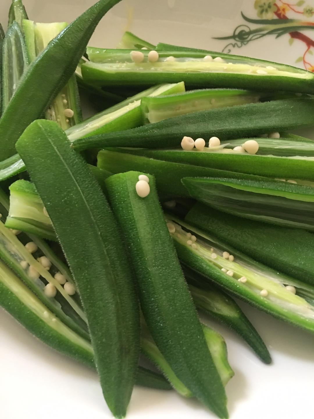 白切秋葵的做法