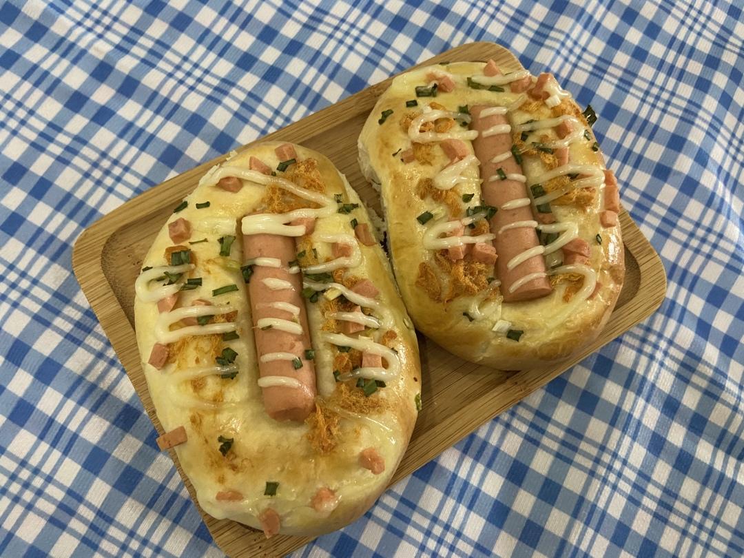 香葱火腿肉松面包