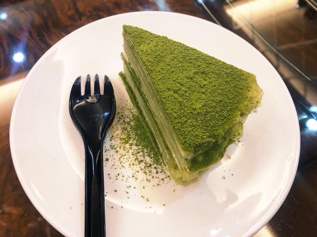 美味的煎蛋糕—抹茶千层蛋糕