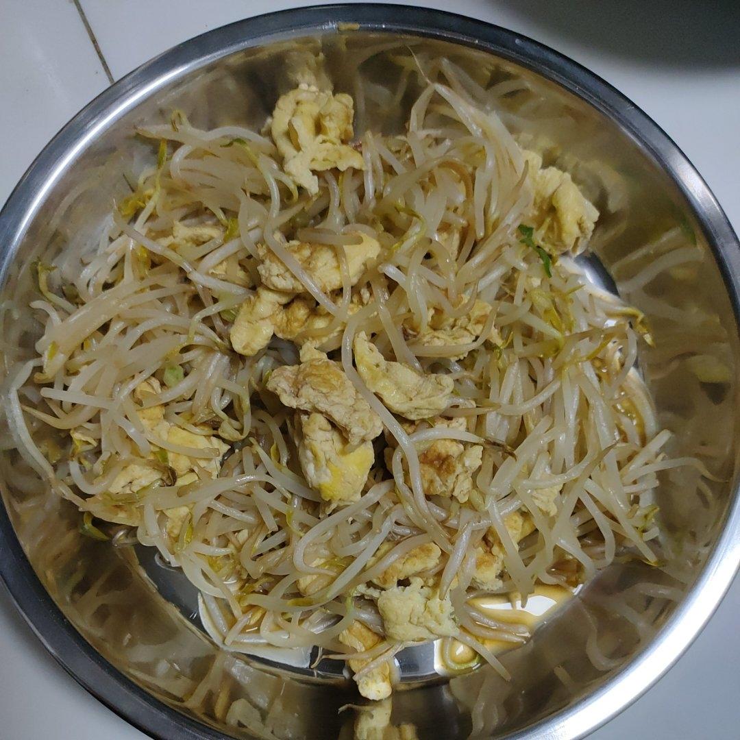 豆芽炒鸡蛋