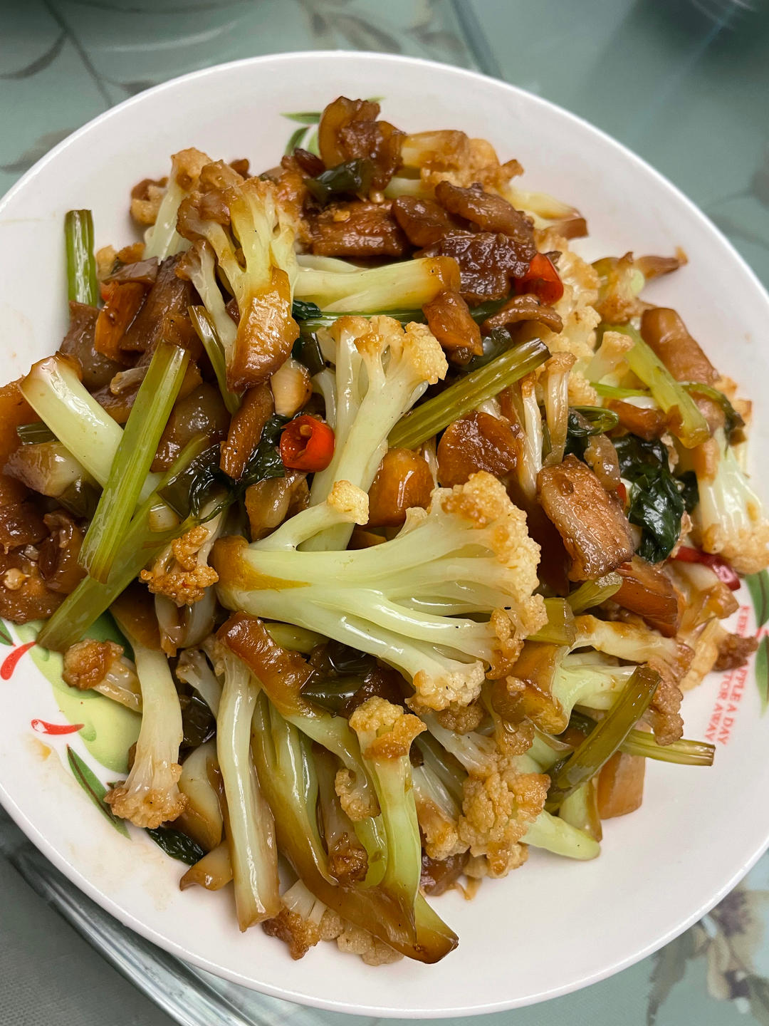和饭店一个味道的干锅花菜