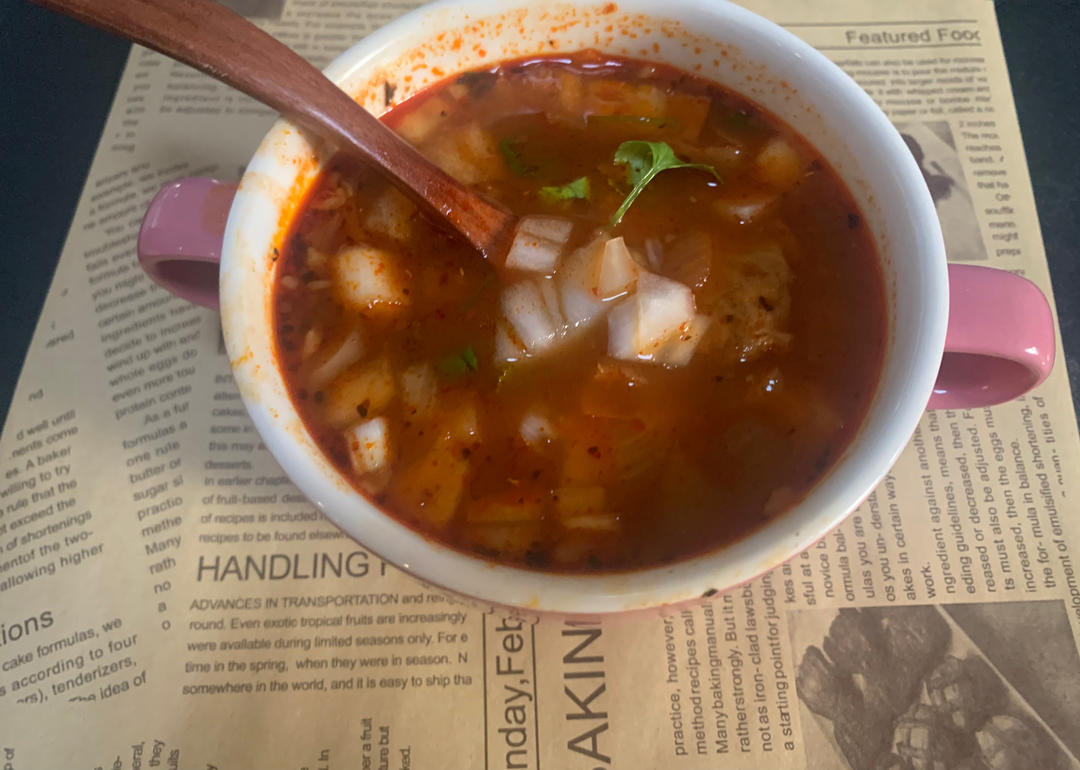 麥西哥紅椒牛肚湯（ Mexican Soup Menudo)