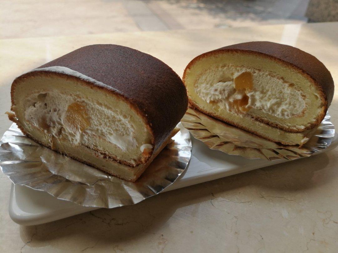 芒果蛋糕卷（详细的小四卷制作视频）