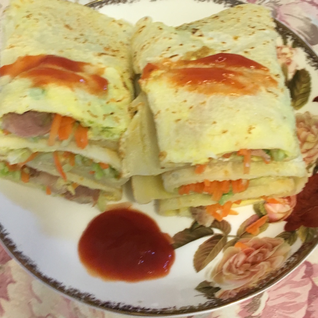 鸡蛋卷饼