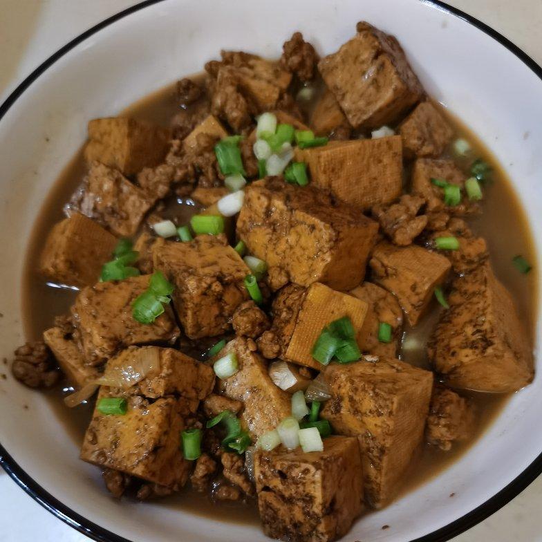 家常红烧肉末豆腐