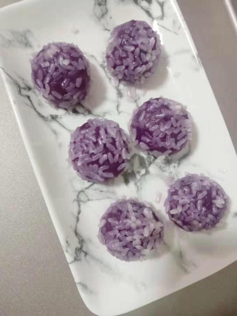 紫薯糯米丸子