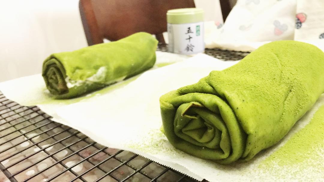 抹茶千层毛巾卷