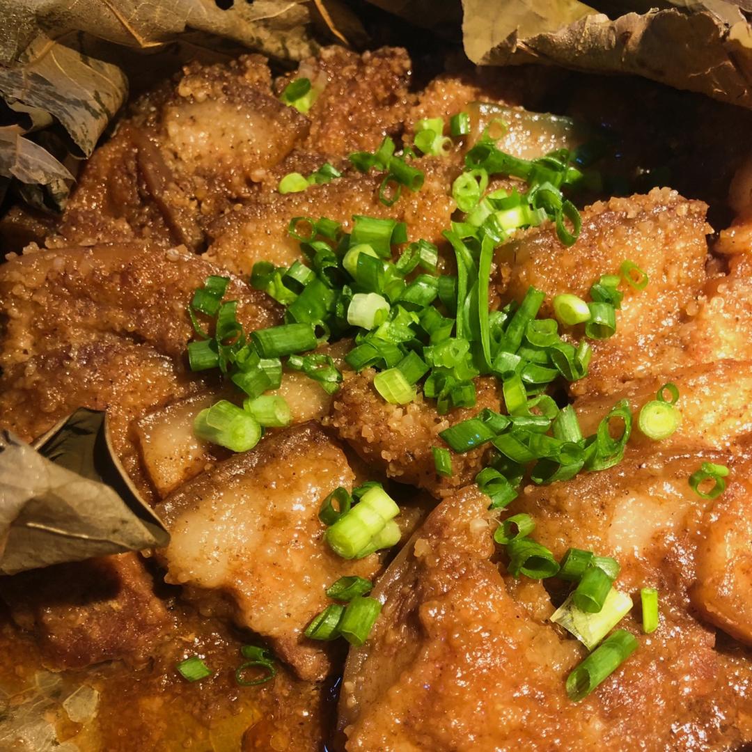荷叶粉蒸肉(超详细!