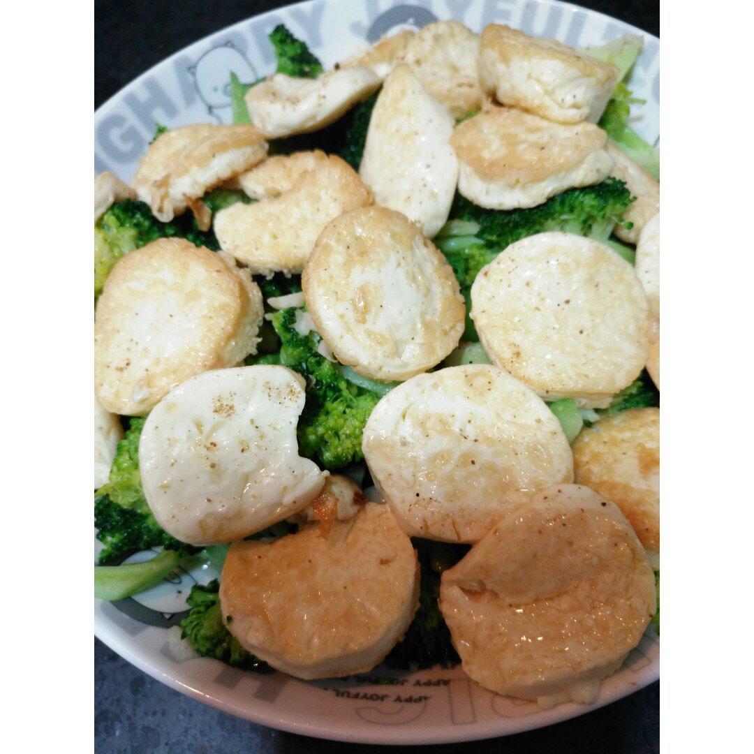 玉子豆腐西兰花