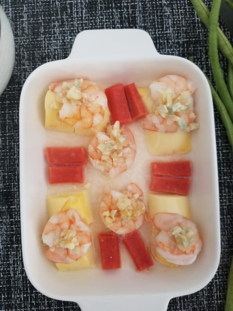 虾仁火腿豆腐的做法