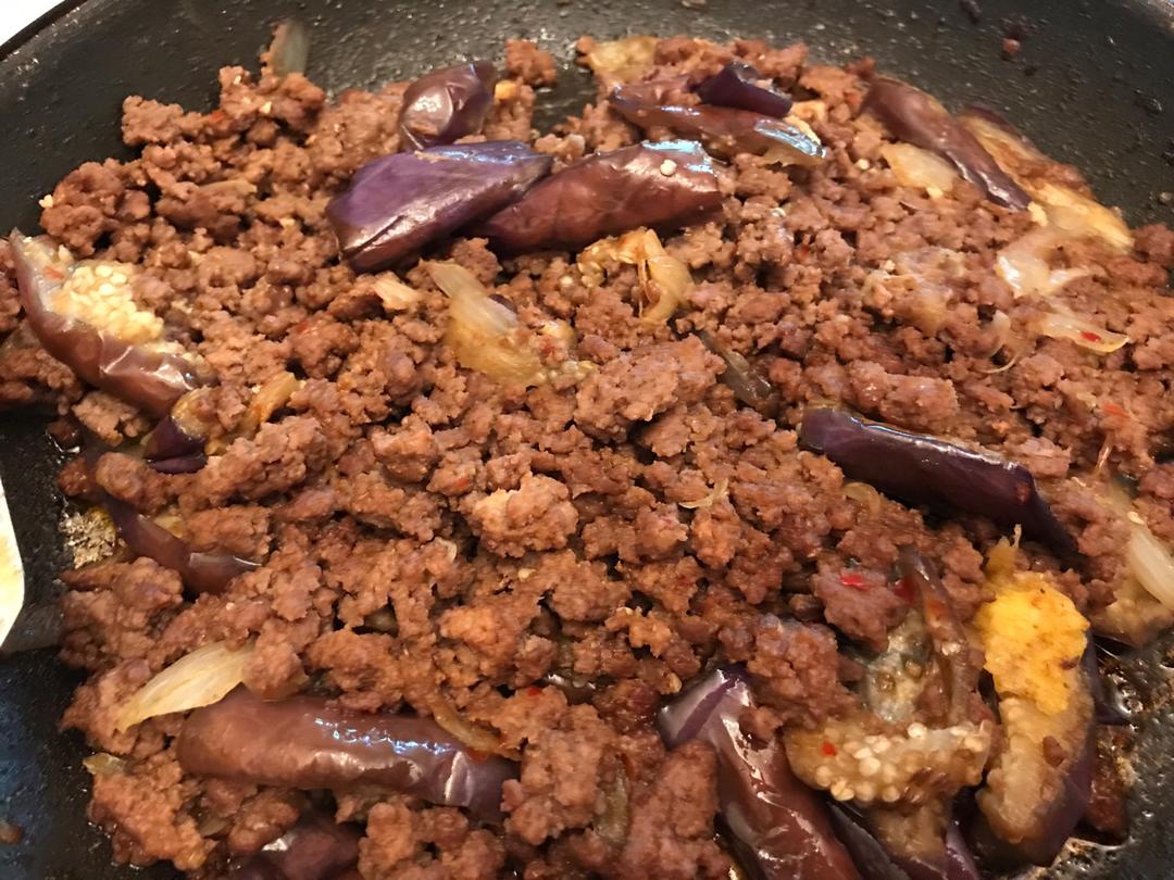 红烧肉沫茄子