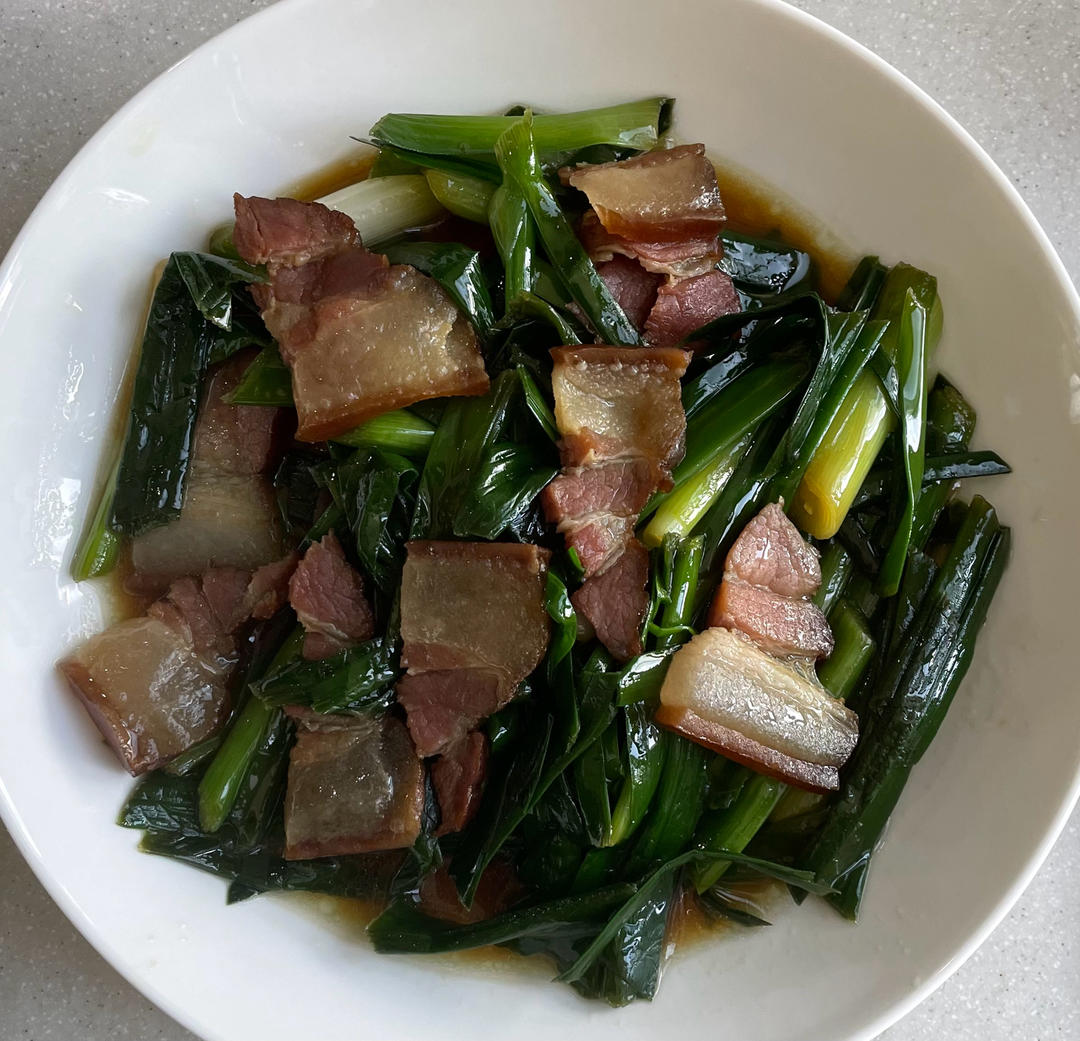 青蒜炒腊肉