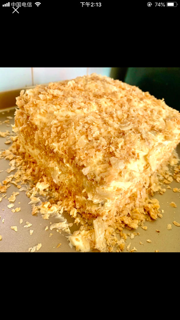 【君之】拿破仑酥（含千层酥皮、蛋糕片、奶油霜详细做法）