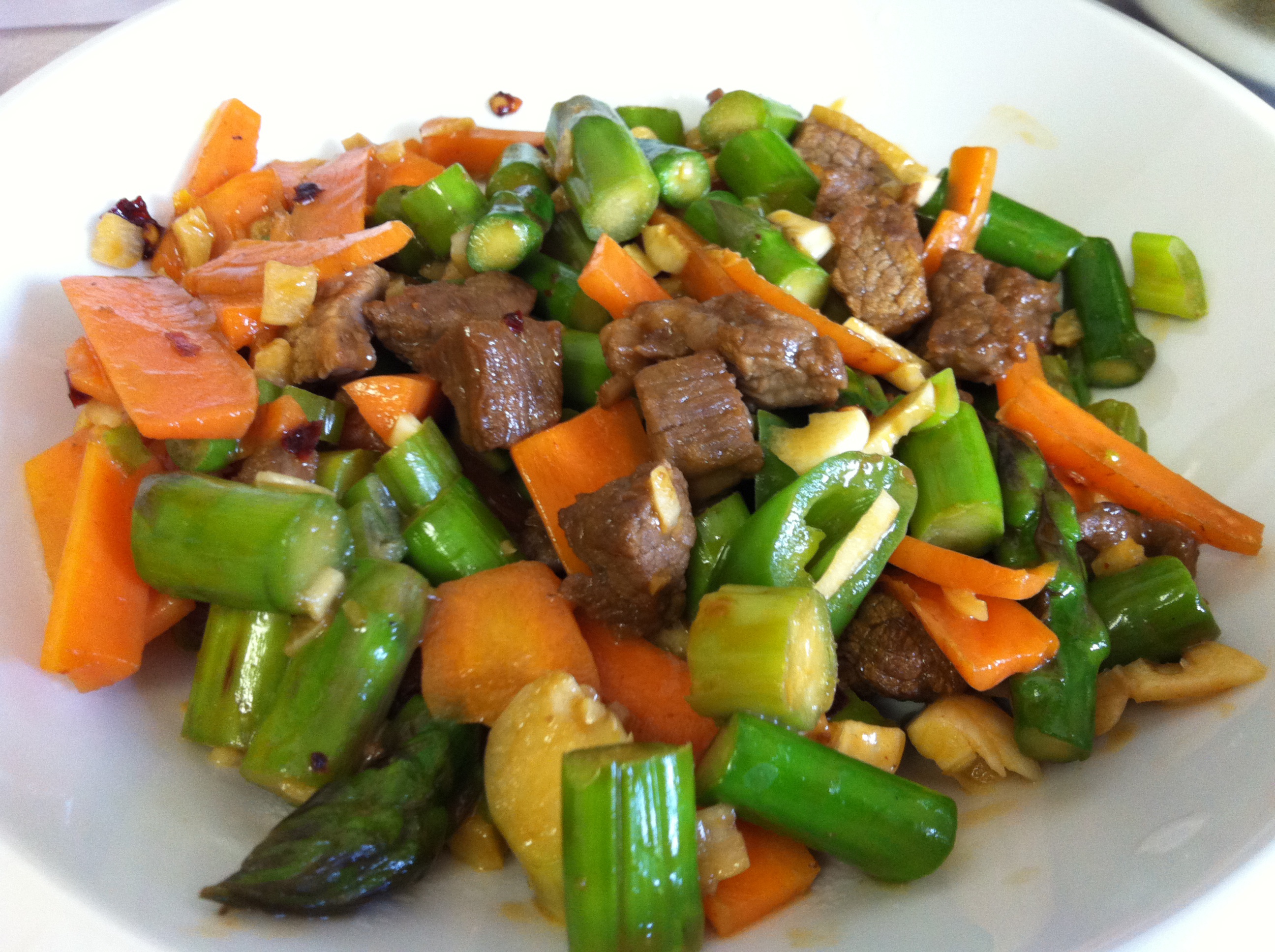 【曼食慢语】蚝油芦笋牛肉粒