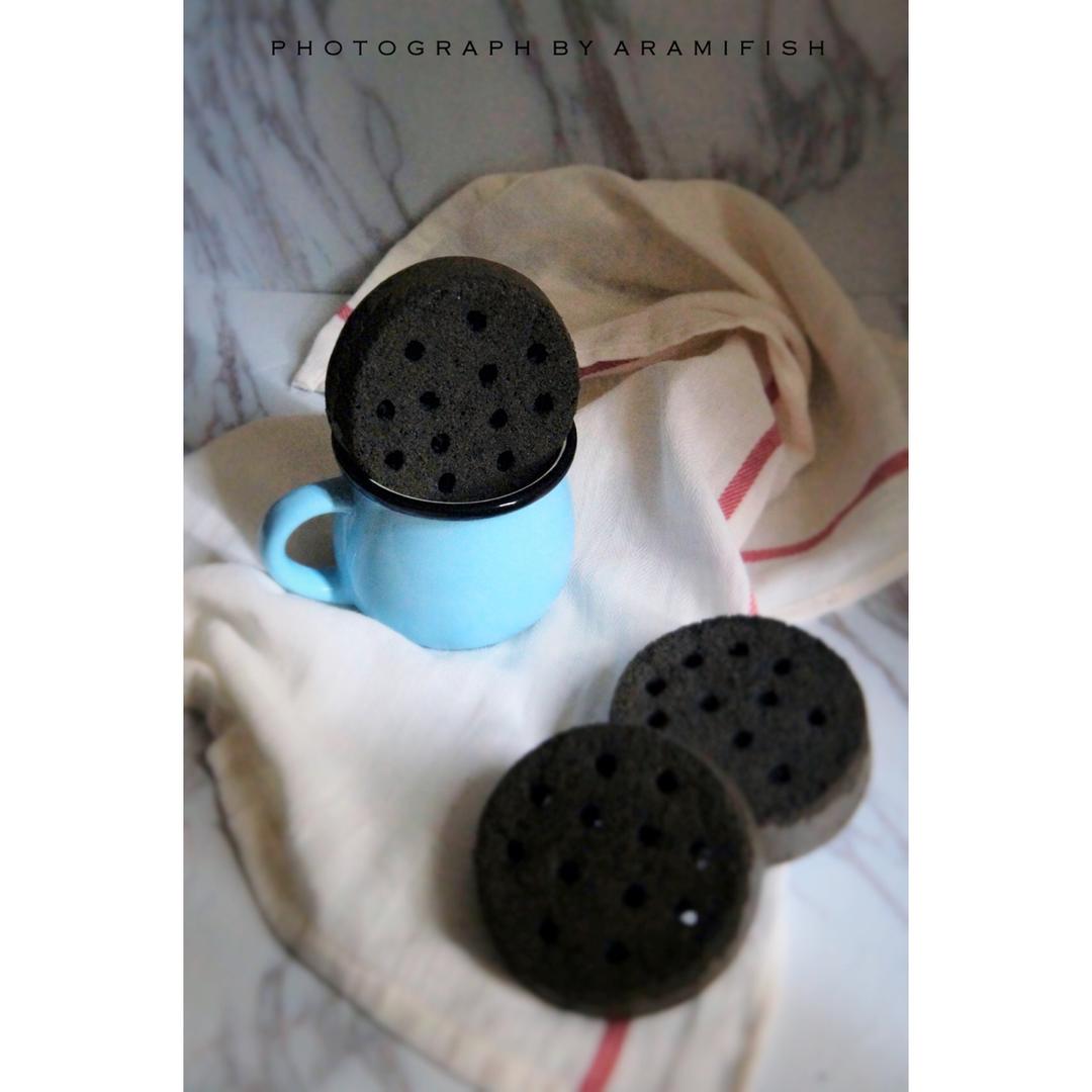 香喷喷的芝麻奥利奥煤球戚风