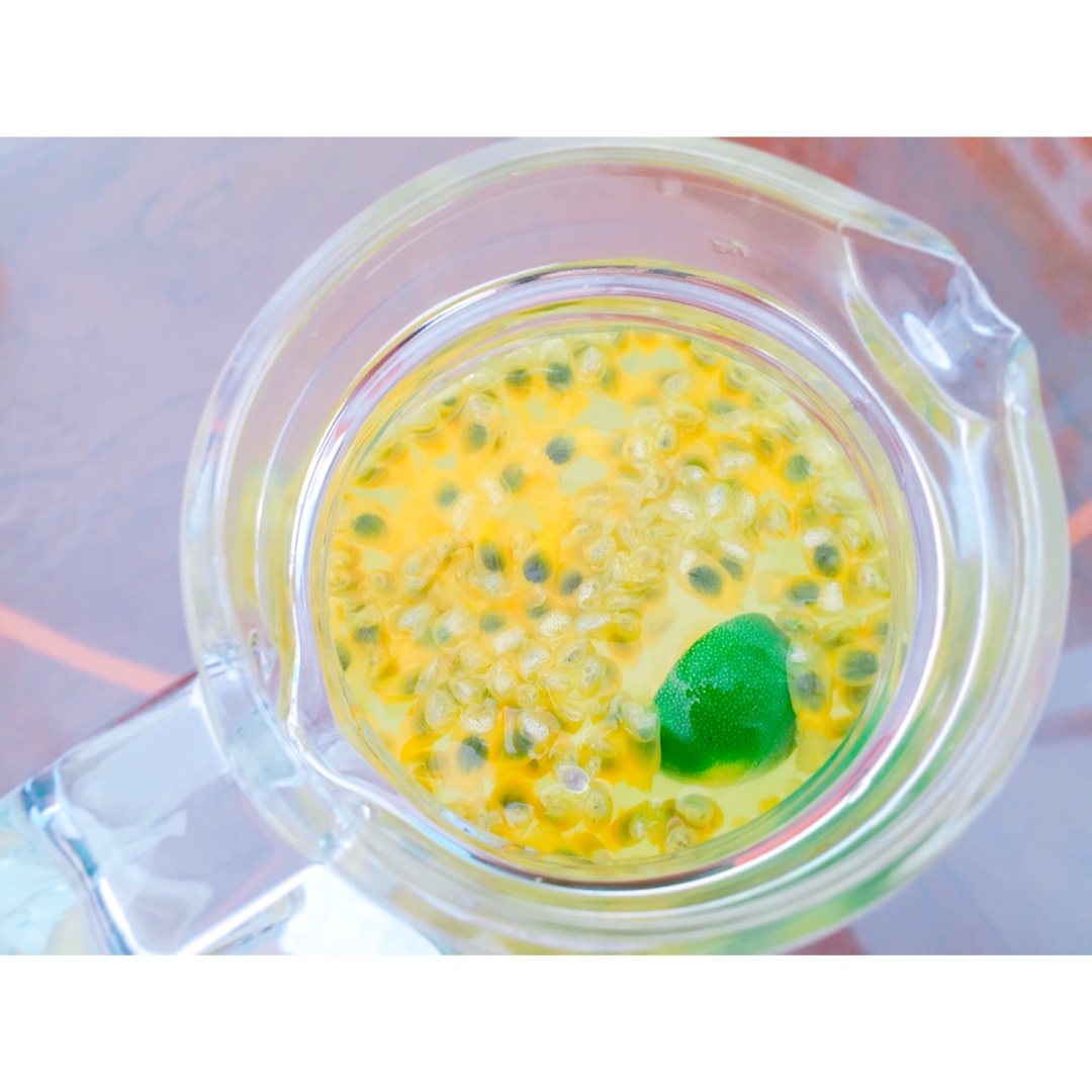 青柠/青桔百香果气泡水/夏日必备