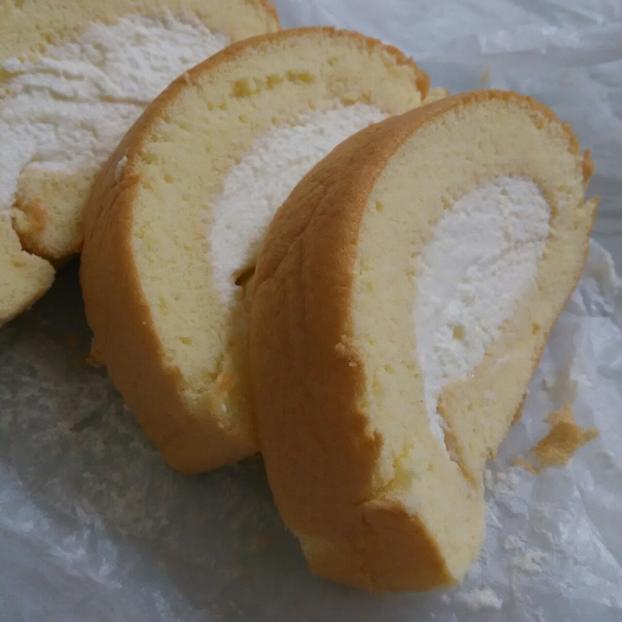 戚风蛋糕卷（家用30L烤箱自带烤盘之3蛋卷卷）