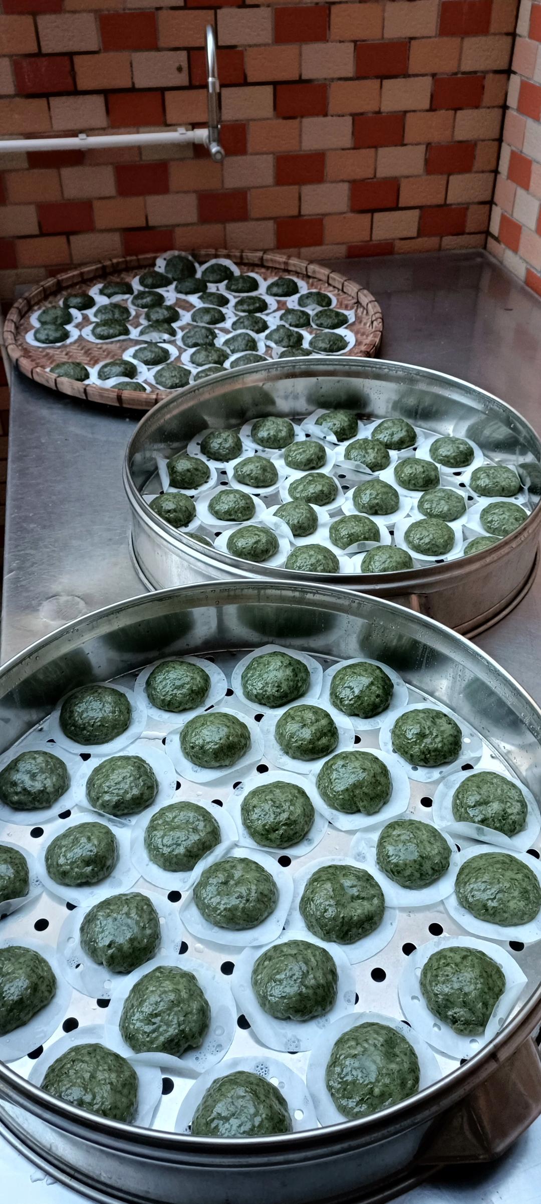 传统浓郁艾草香的艾糍