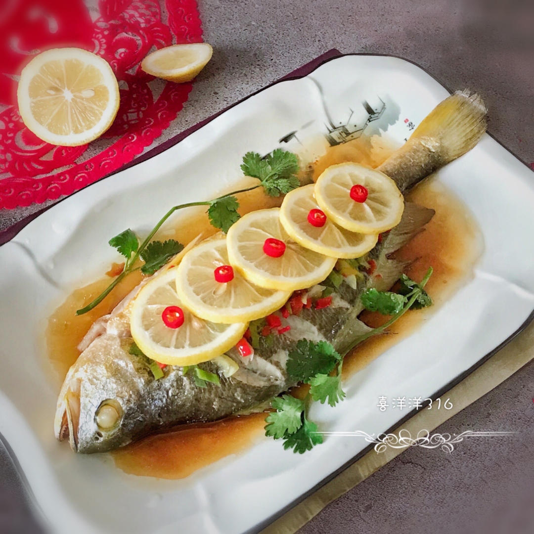 喜洋洋316做的酸辣柠檬蒸鱼酸辣也可以小清新