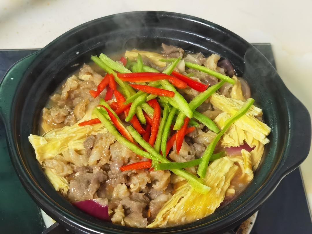 强强联手的腐竹焖牛肉