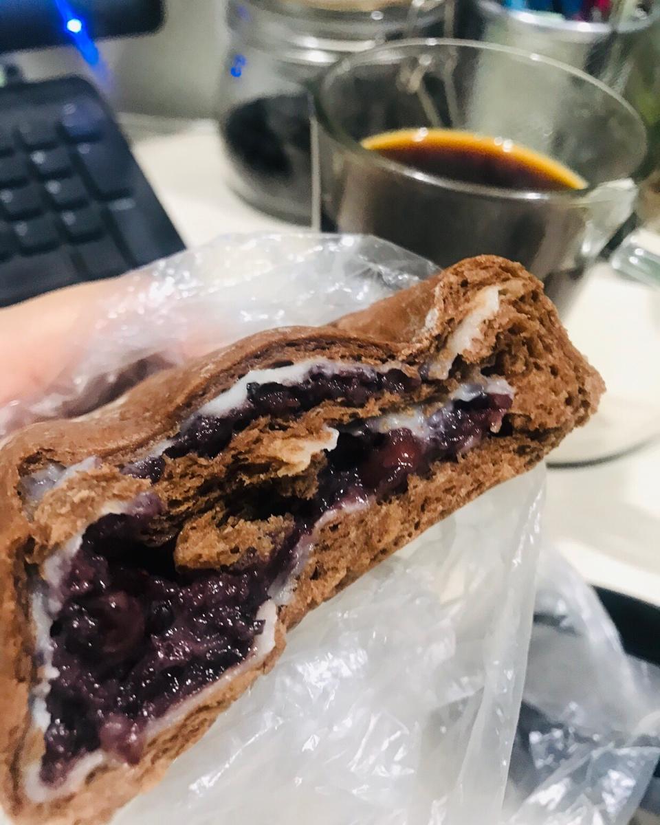 可可麻薯紫米软欧