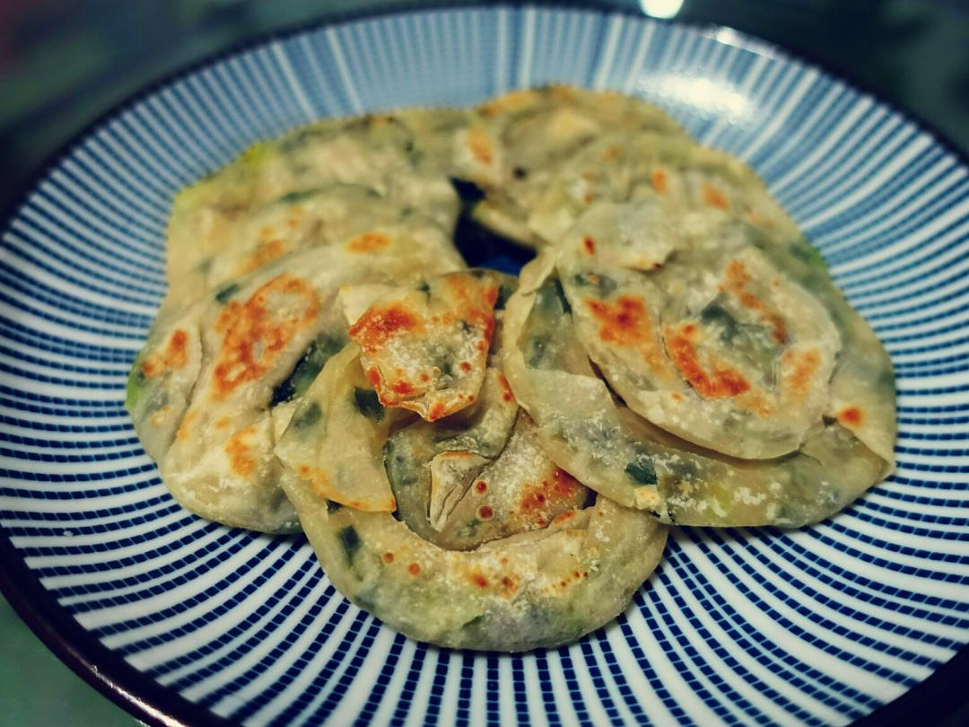 饺子皮葱油饼