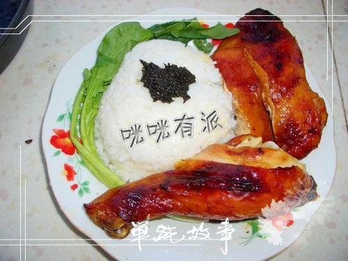 鸡腿饭的做法