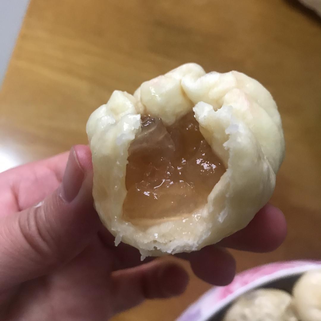 谢谢明珠做的水晶包子水晶馅肉包子水晶包