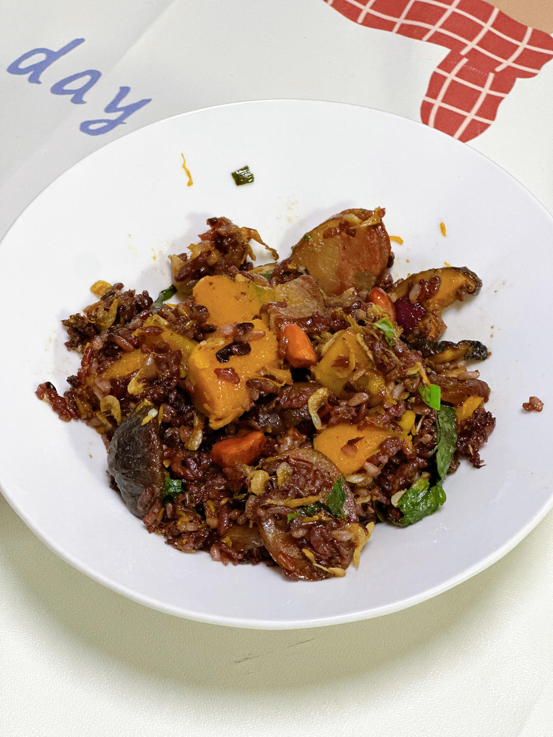 美味到不行的南瓜饭