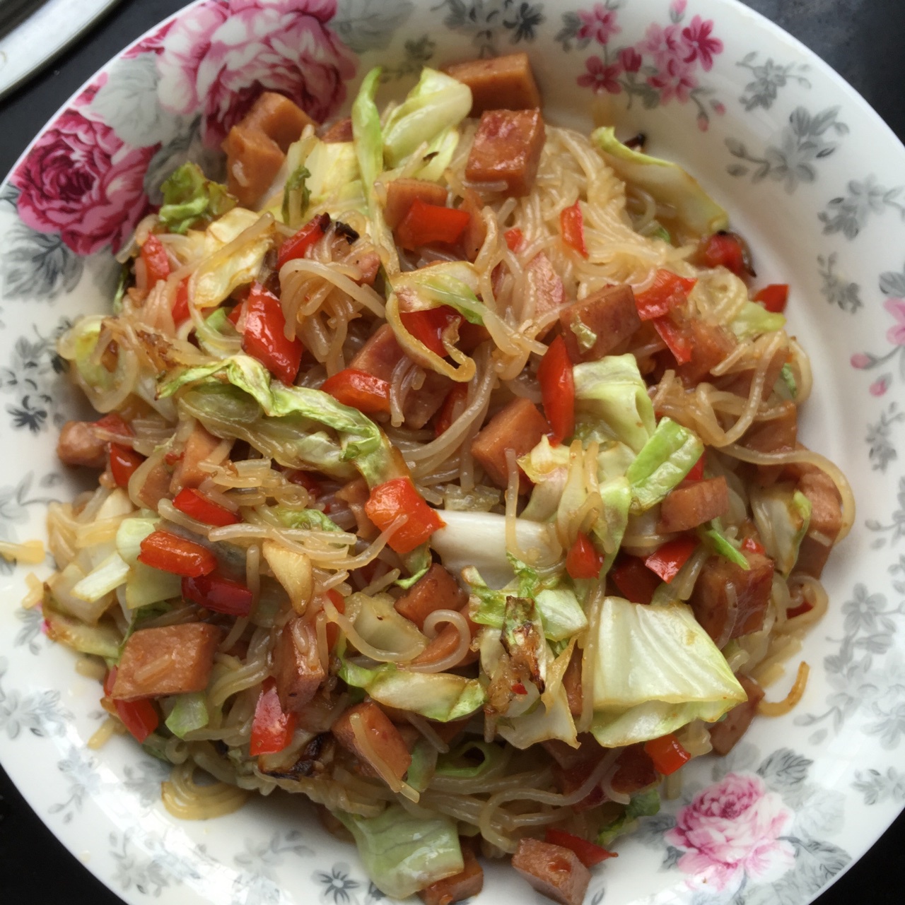 卷心菜炒粉丝 Glass noodles with Cabbage